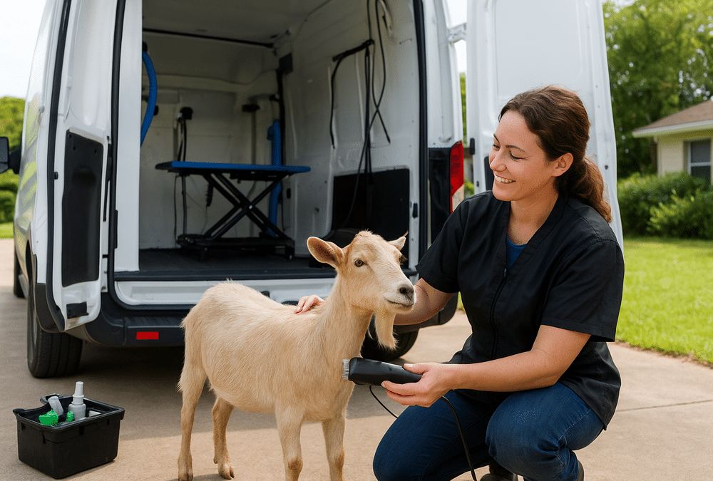 mobile grooming for goat